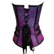 Le corset steampunk violet à motifs
