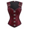 Le corset steampunk premium rouge
