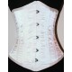 Le serre-taille en satin blanc armatures acier