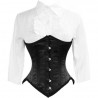 Le serre-taille en satin noir armatures acier