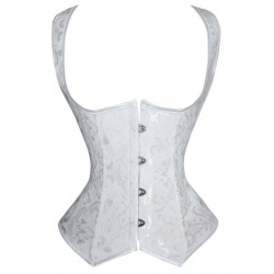 Le gilet corset style vintage blanc