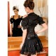 Le serre-taille brocade noir