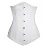 Le serre-taille en coton blanc armatures acier