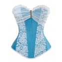 Le corset de cérémonie bleu et blanc