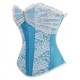 Le corset de cérémonie bleu et blanc