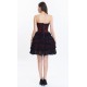 La robe bustier rouge et noir