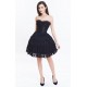 La robe bustier noir en dentelle