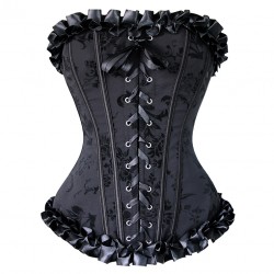 Le corset vintage noir Amalia