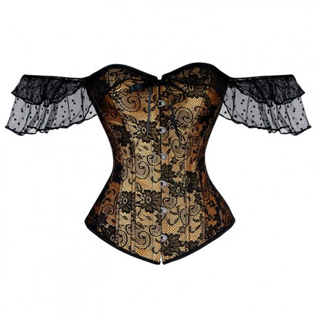 corset noir dentelle