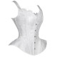 Le débardeur corset blanc glacé