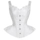 Le débardeur corset blanc glacé