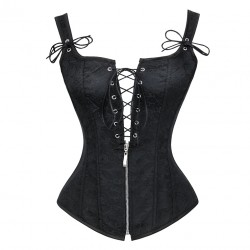 Le débardeur vintage noir style corset