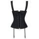 Le débardeur vintage noir style corset