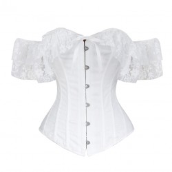 Le corset en dentelle blanc Irina