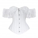 Le corset en dentelle blanc Irina