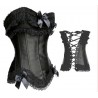 Le corset gothic lolita dentelle et satin du 46 au 52