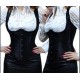 Le gilet corset gothique simili cuir