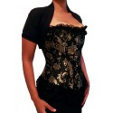 Le corset victorien noir et or