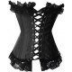 Le corset de soiree ou ceremonie à motifs noir