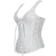 Le top débardeur blanc vintage style corset