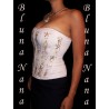 Le corset crème brodé de perles