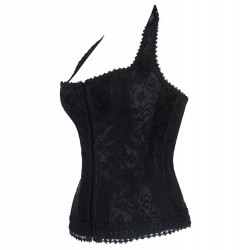 Le dos nu vintage style corset noir