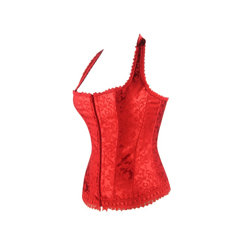 corset bustier rouge